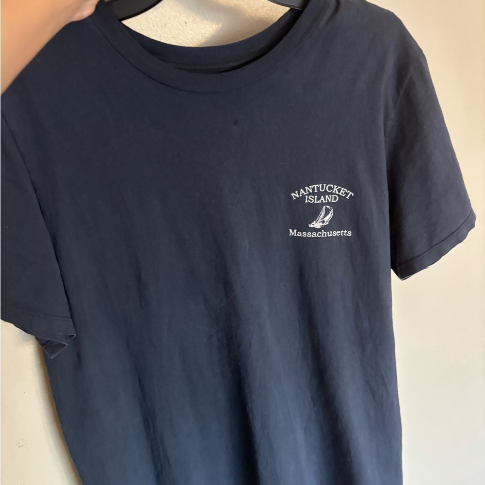 Brandy Melville Nantucket Island Tee - Dark Blue